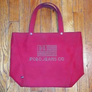 Polo - Ralph Lauren Red Totes Bag 14x10.